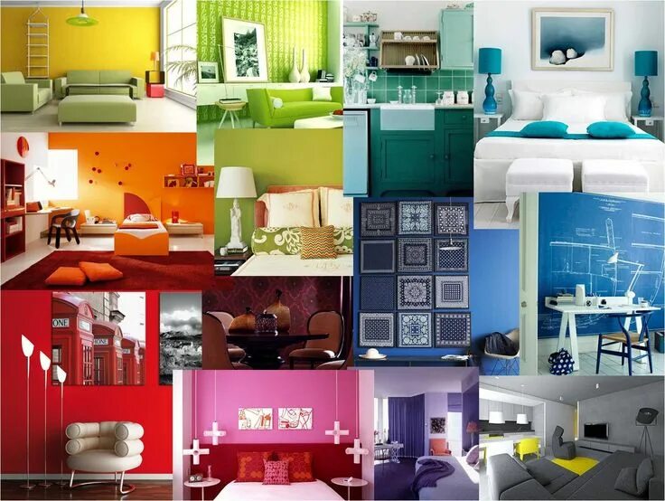 Подбор дизайна интерьера color psychology in design Interiores, Colores, Disenos de unas