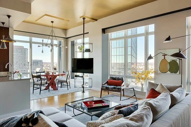 Подбор интерьера квартиры Boston Residence by Andra Birkerts Design HomeAdore Modern apartment decor, Bost