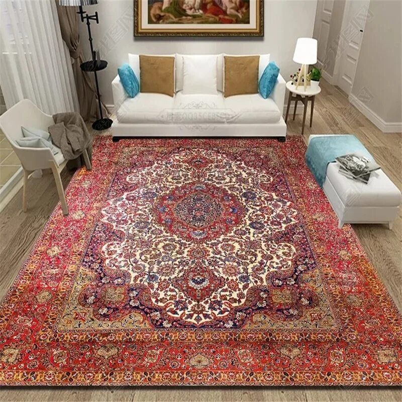 Подбор ковра под интерьер Morocco Style Geometric Colorful Pattern Living Room Rug And Carpets Pastoral Ho