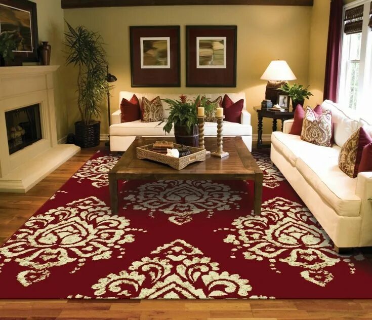 Подбор ковра под интерьер Modern Area Rugs 2x3 Small Rugs for Red Bedroom Door Mat Area Rugs - Walmart.com