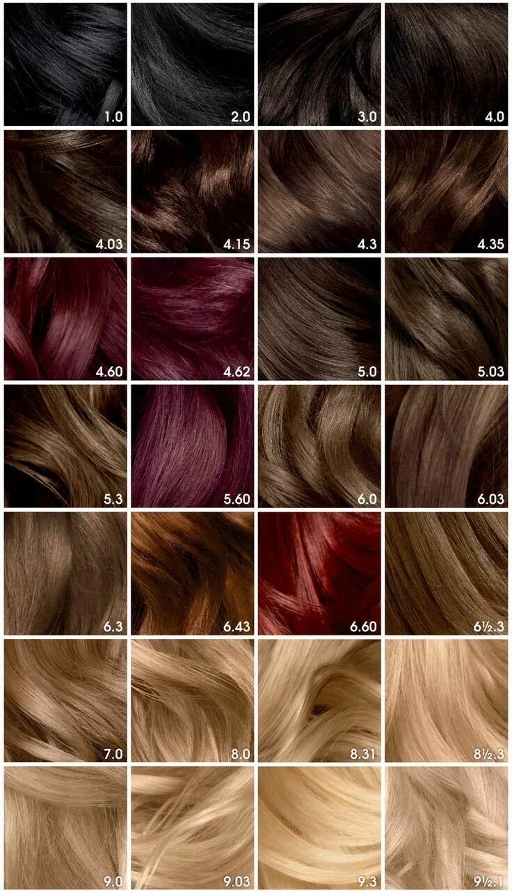 Подбор краски для волос фото Pin by WhatUp-Biatch on Hair Color Hair color chart, Hair color for black hair, 