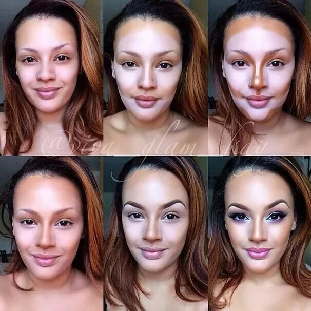 Подбор макияжа по фото онлайн How to Contour & Highlight! #makeup #magic #contour #highlight #Saudibeautyblog 