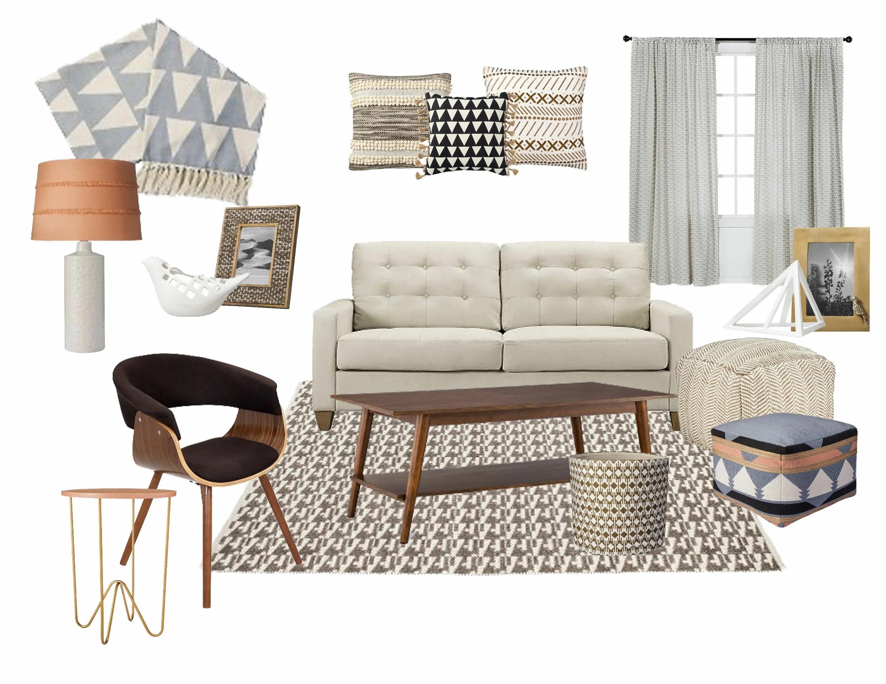 Подбор мебели для интерьера Under $1,200 Target Living Room Design With Links Target living room, Living roo