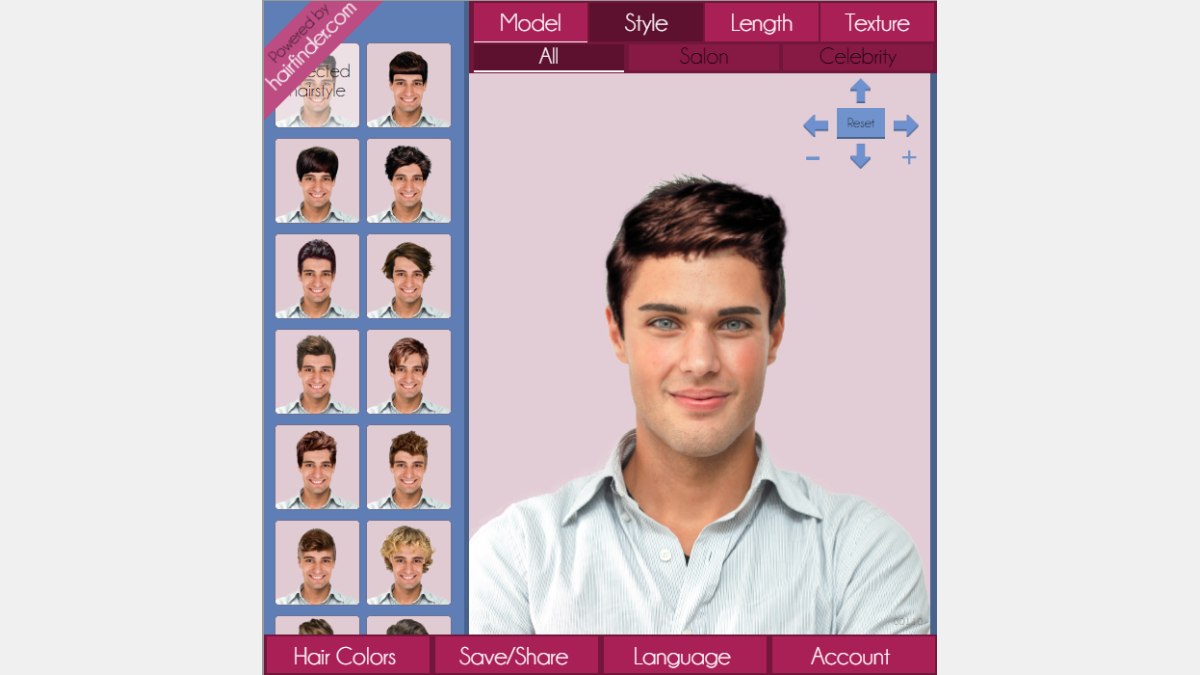 Подбор мужской прически онлайн Free app for men to try on hairstyles and hair colors Virtual hair app for men