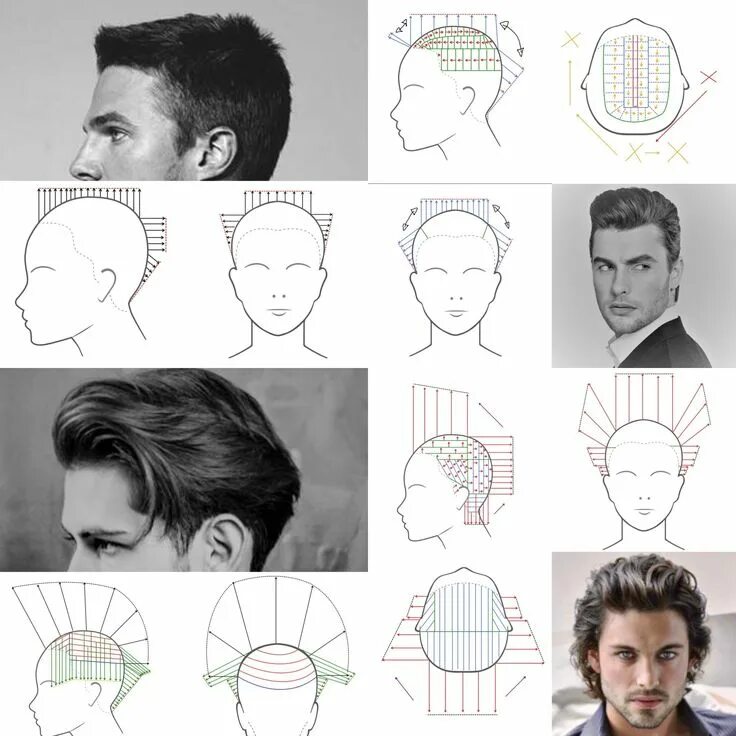 Подбор мужской стрижки ShapeME Real Men Haircuts Hair cut guide, Hair cutting techniques, Hair techniqu