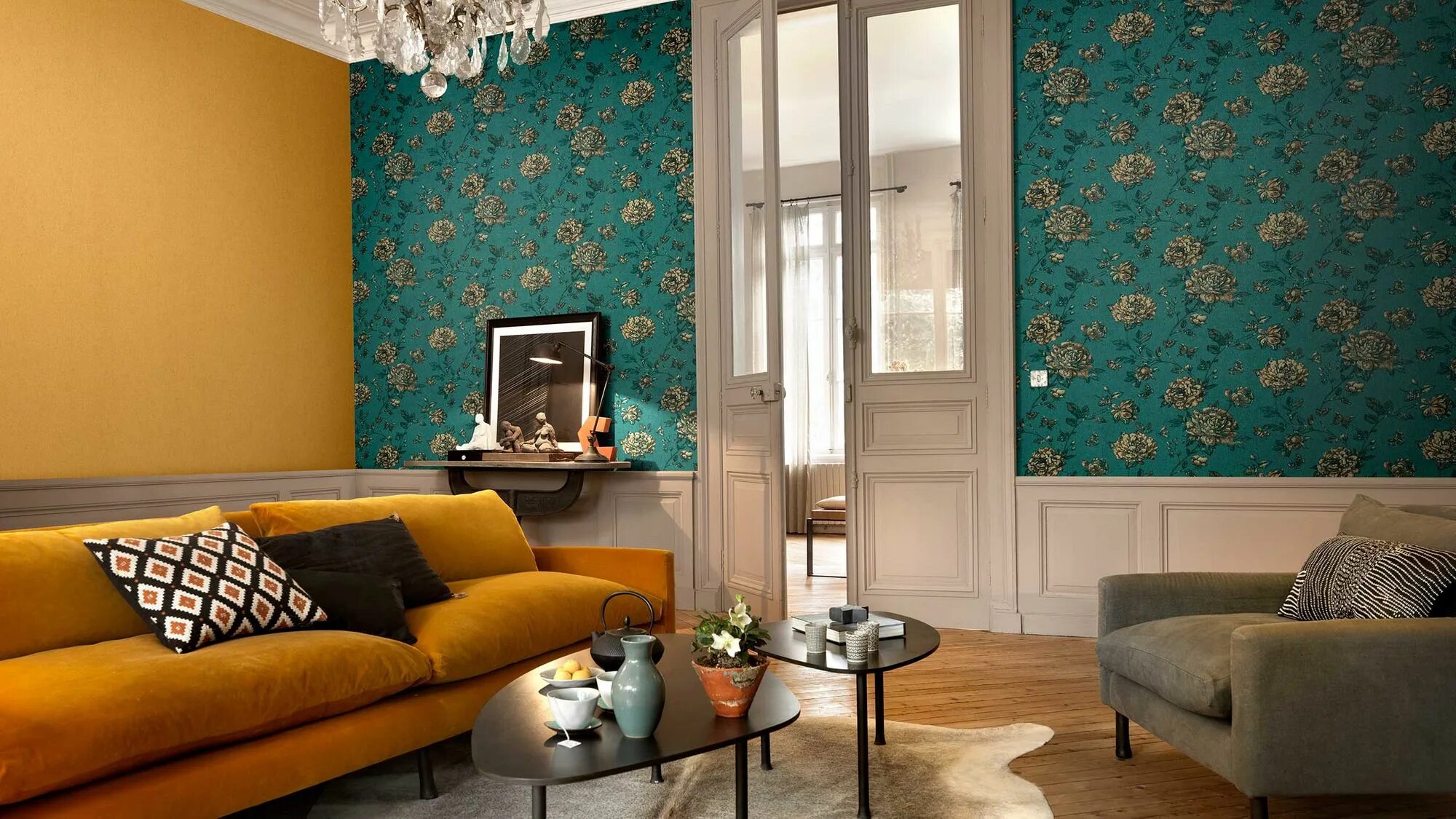 Подбор обоев в интерьере Vintage Damask Wallpaper Melbourne Australia Accentmuur slaapkamer, Retro slaapk