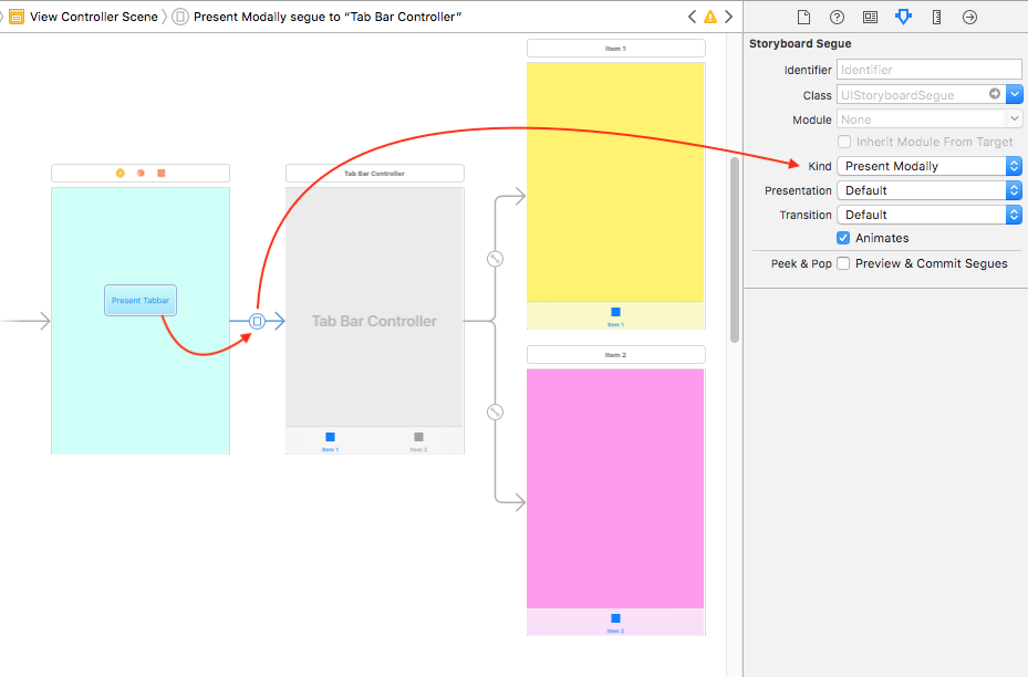 Подбор оснастки ios - Swift How to present Tabbar on Button click - Stack Overflow