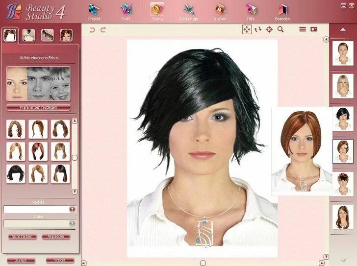 Подбор причесок для женщин Free Download Hairstyle Software Full Version Virtual hair color, Virtual hairst