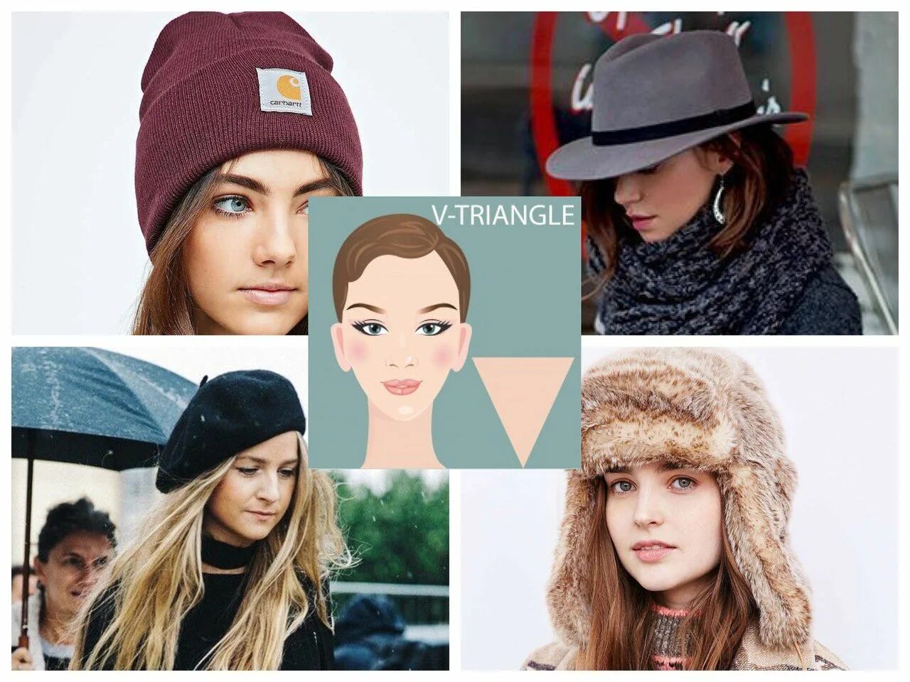 Подбор шапок по форме лица женщине фото How to choose a headpiece in the shape of a face. hats, caps, hats Headpiece, Ha