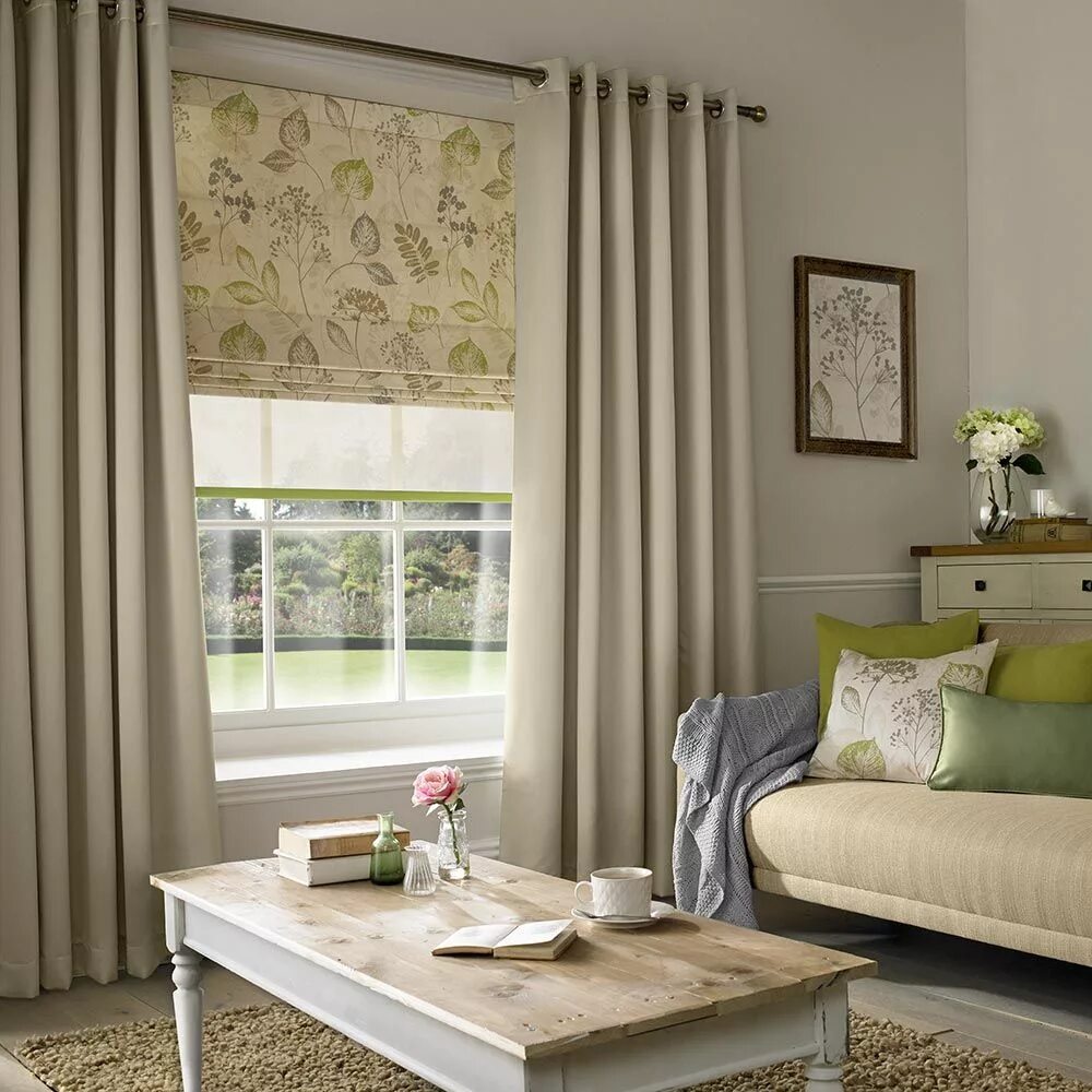 Подбор штор онлайн по фото Roman Blinds - Made to Measure from Bolton Blinds Living room blinds, Blinds des