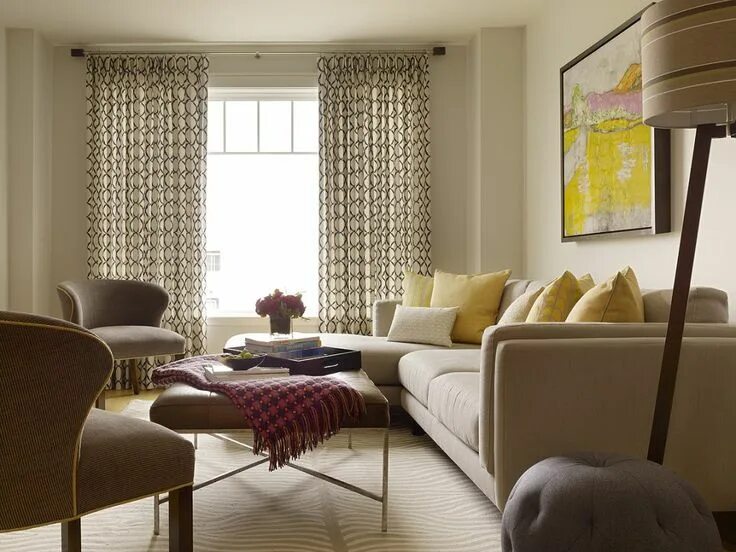 Подбор штор в интерьере San Francisco family home gets makeover with uplifting color palette Living room