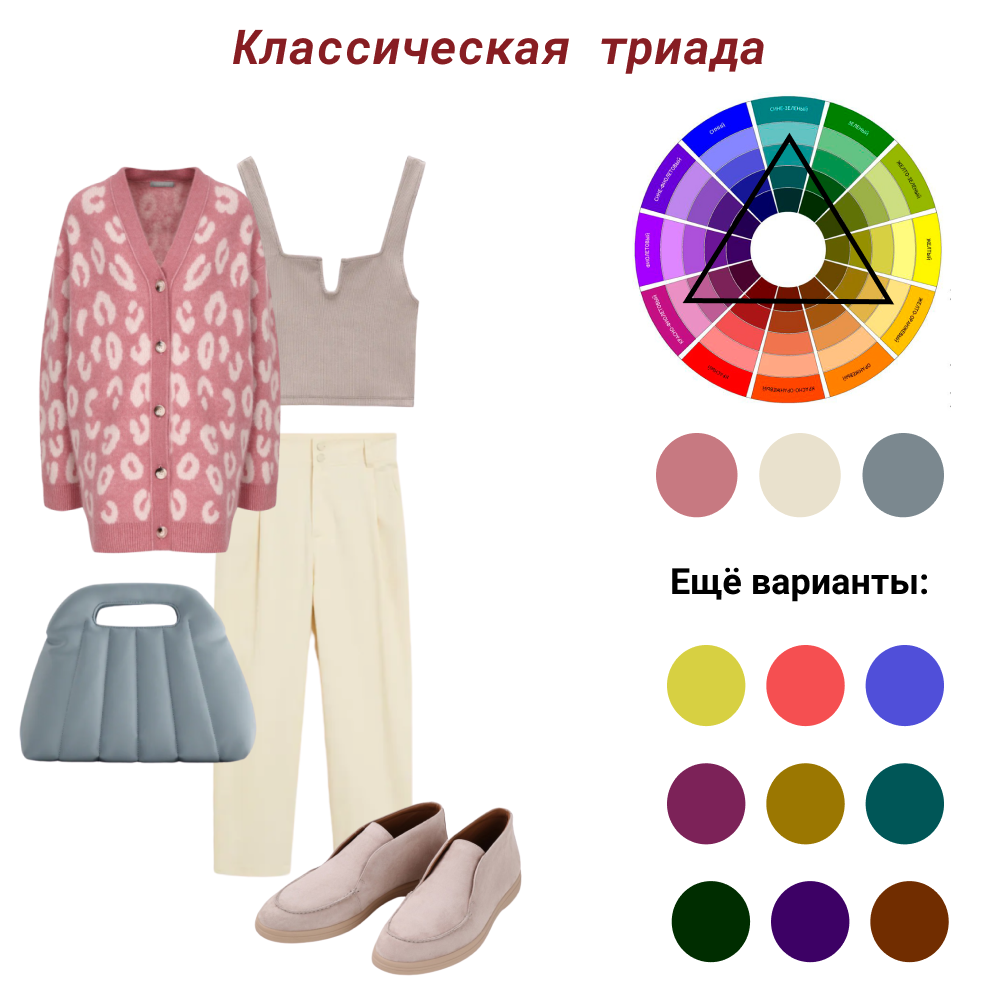 Подбор сочетаний одежде Цветовой круг Иттена: как им пользоваться? Основные схемы удачного цветного обра