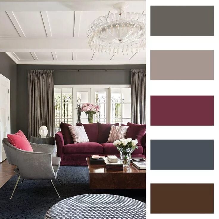 Подбор сочетания цвета в интерьере interior colour palette by paleutr Interiores, Decoração da sala, Cores interior