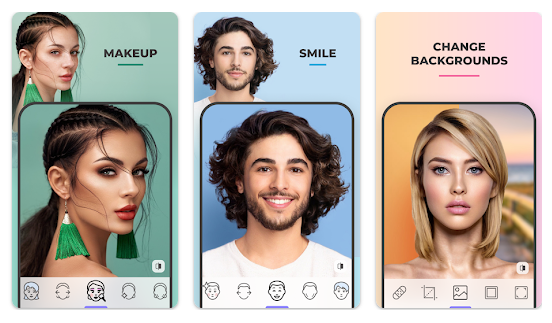 Подбор цвета и прически по фото Smile Face Photo Editing App Dongly Tech