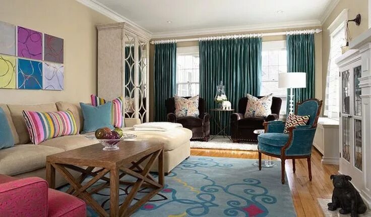 Подбор цвета штор в интерьере онлайн Kawaii Interior Glam living room, Indian living rooms, Cozy glam living room
