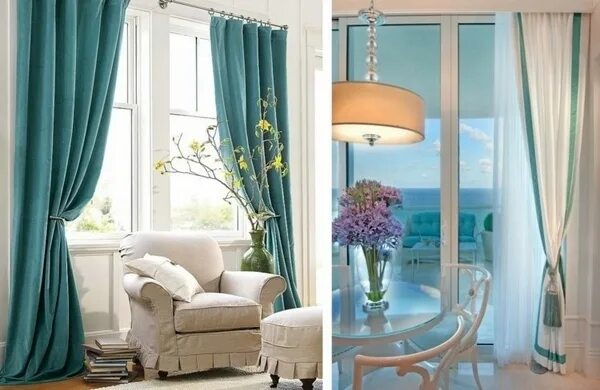 Подбор цвета штор в интерьере онлайн 75 Impressive turquoise living room wall decor Satisfy Your Imagination