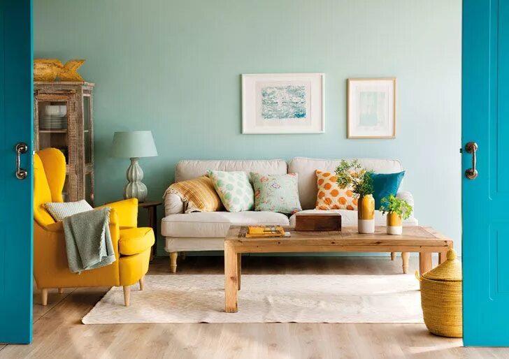 Подбор цвета стен в интерьере Пуфик - блог о дизайне интерьера Decoración de unas, Salones con color, Salones 