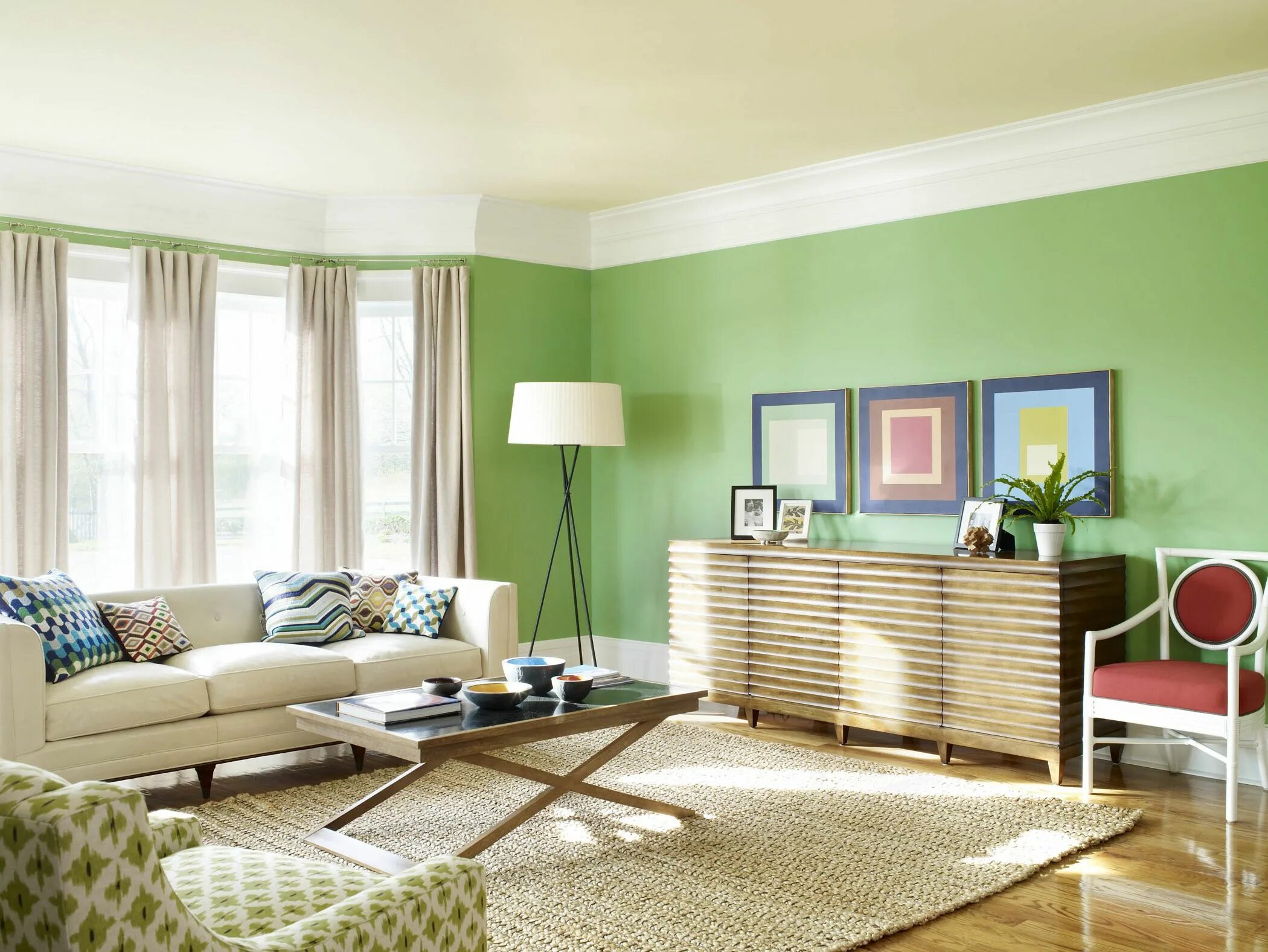 Подбор цвета стен в интерьере Exciting Green Living Room Decors With White Living Bridgewater Sofas And Foldin