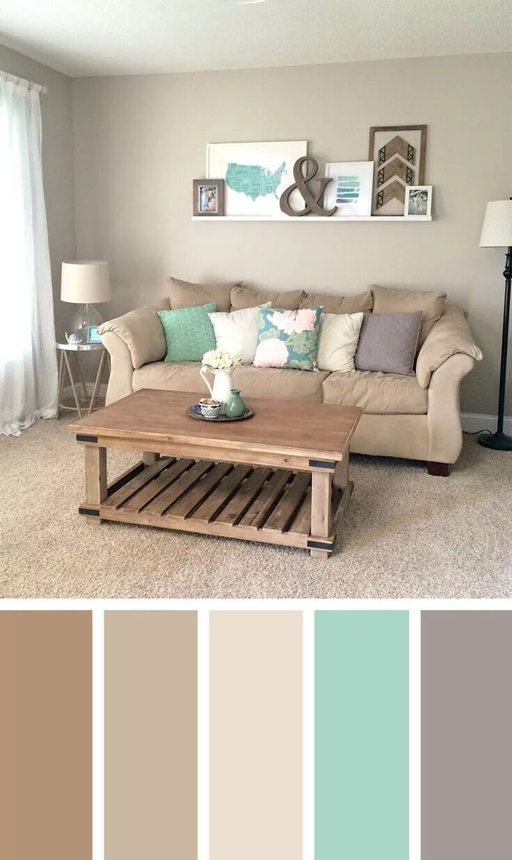 Подбор цвета в интерьере 11 Cozy Living Room Color Schemes To Make Color Harmony In Your Living Room Livi