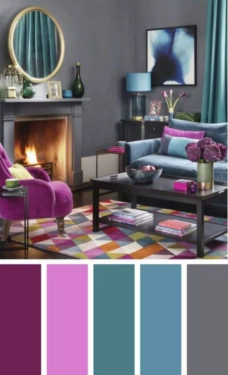 Подбор цвета в интерьере онлайн 40 Gorgeous Living Room Color Schemes Ideas (24) - house8055.com Living room col
