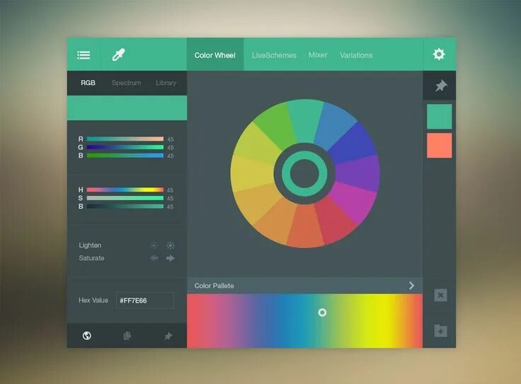 Подбор цветов онлайн по фото бесплатно 75+ Free UI designs PSD " Latest Collection " CSS Author Color picker, Web app d
