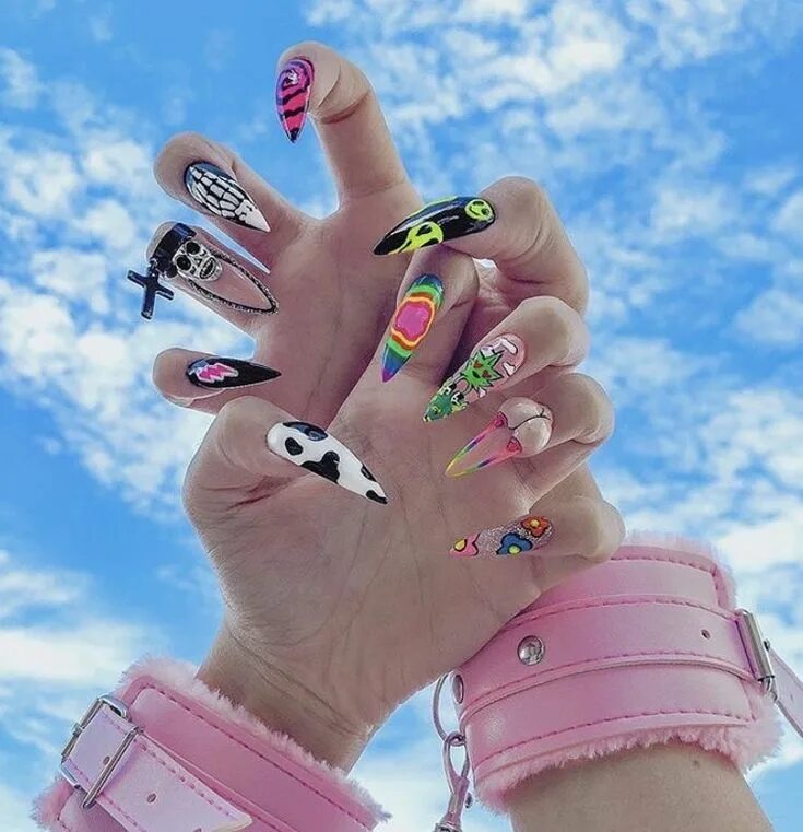 Подборка идей маникюра @Anchhez nails manicure маникюр идеи маникюра в 2022 г Дизайнерские ногти, Длинн