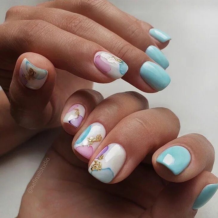 Подборка идей маникюра Маникюр на короткие ногти 2024 - модные идеи и новинки Trendy nails, Square nail