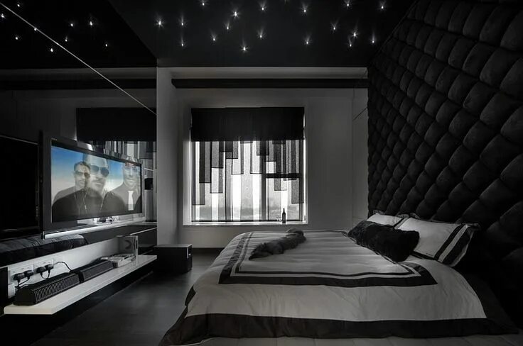Подборка интерьера комнаты Masculine Bedroom Ideas, Design Inspirations, Photos And Styles Black bedroom de
