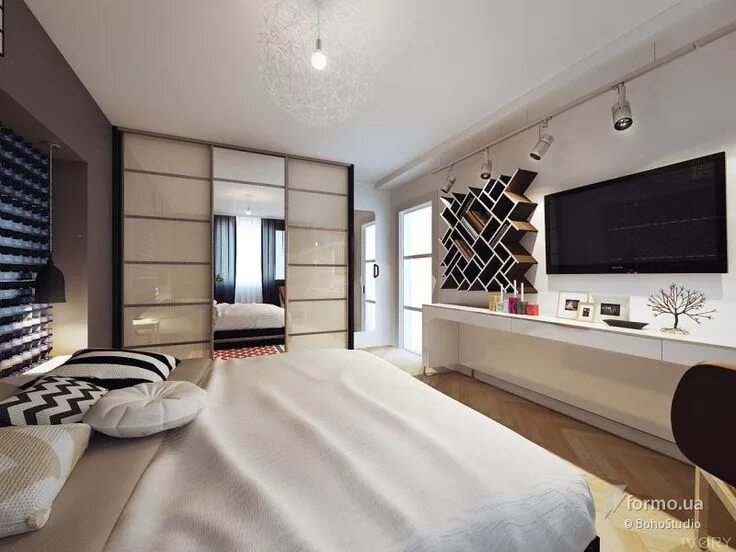 Подборка интерьера комнаты спальня в скандинавском стиле Home decor, Home, Room divider
