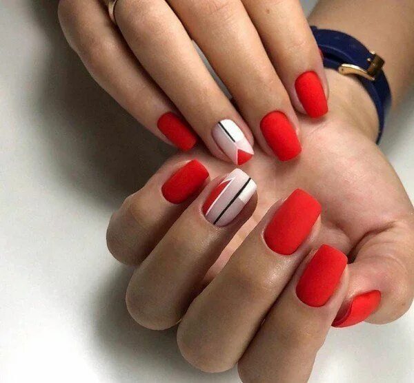 Подборка красного маникюра 2024 My favorite is red Unghie