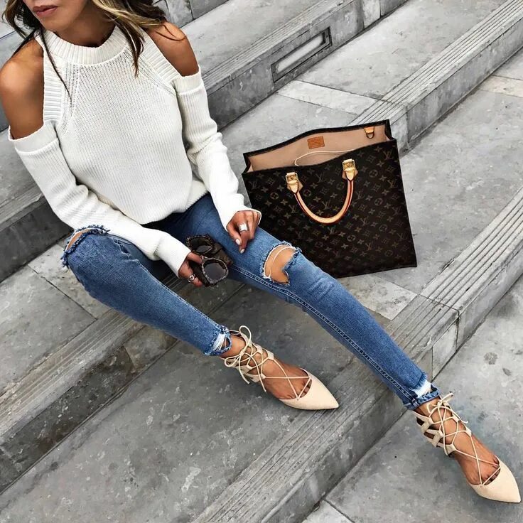 Подборка модных образов https://www.instagram.com/lolariostyle/ Fashion, Long sleeve tops, Casual women