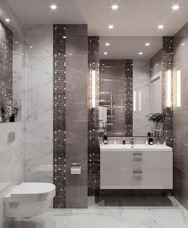 Подборка плитки для ванной комнаты фото дизайн Pin su Дизайн Bagni di lusso, Arredamento piccolo bagno, Arredamento bagno