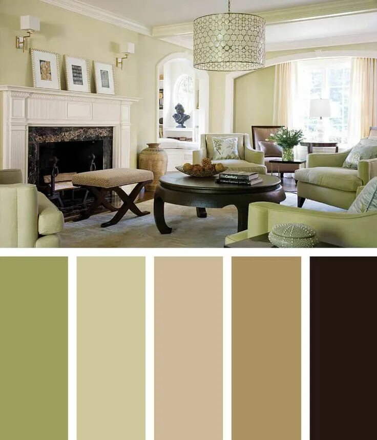 Подборка цвета в интерьере 11 Cozy Living Room Color Schemes To Make Color Harmony In Your Living Room Livi