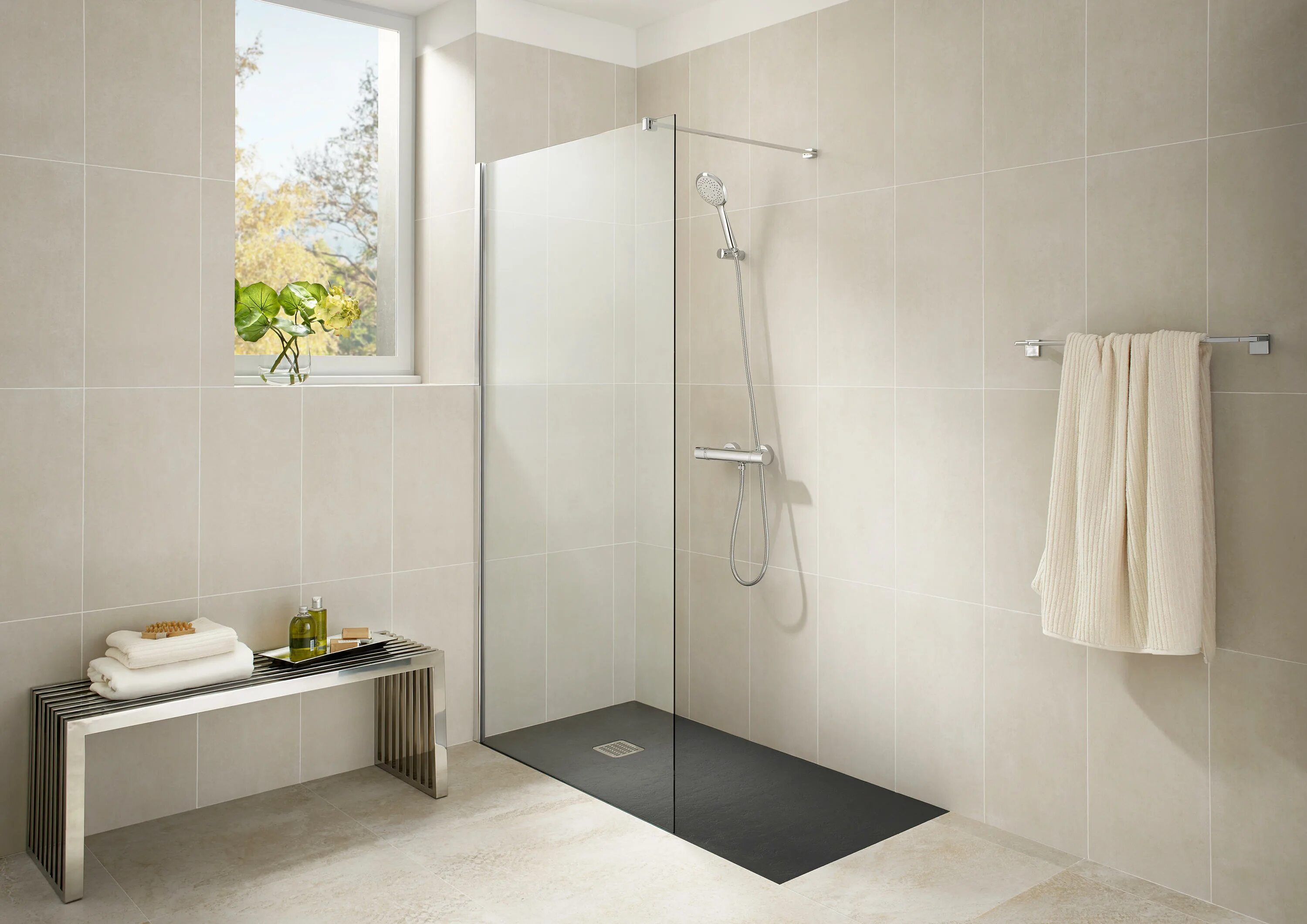 Поддон для душа фото в интерьере ванной Terran Shower tray & designer furniture Architonic