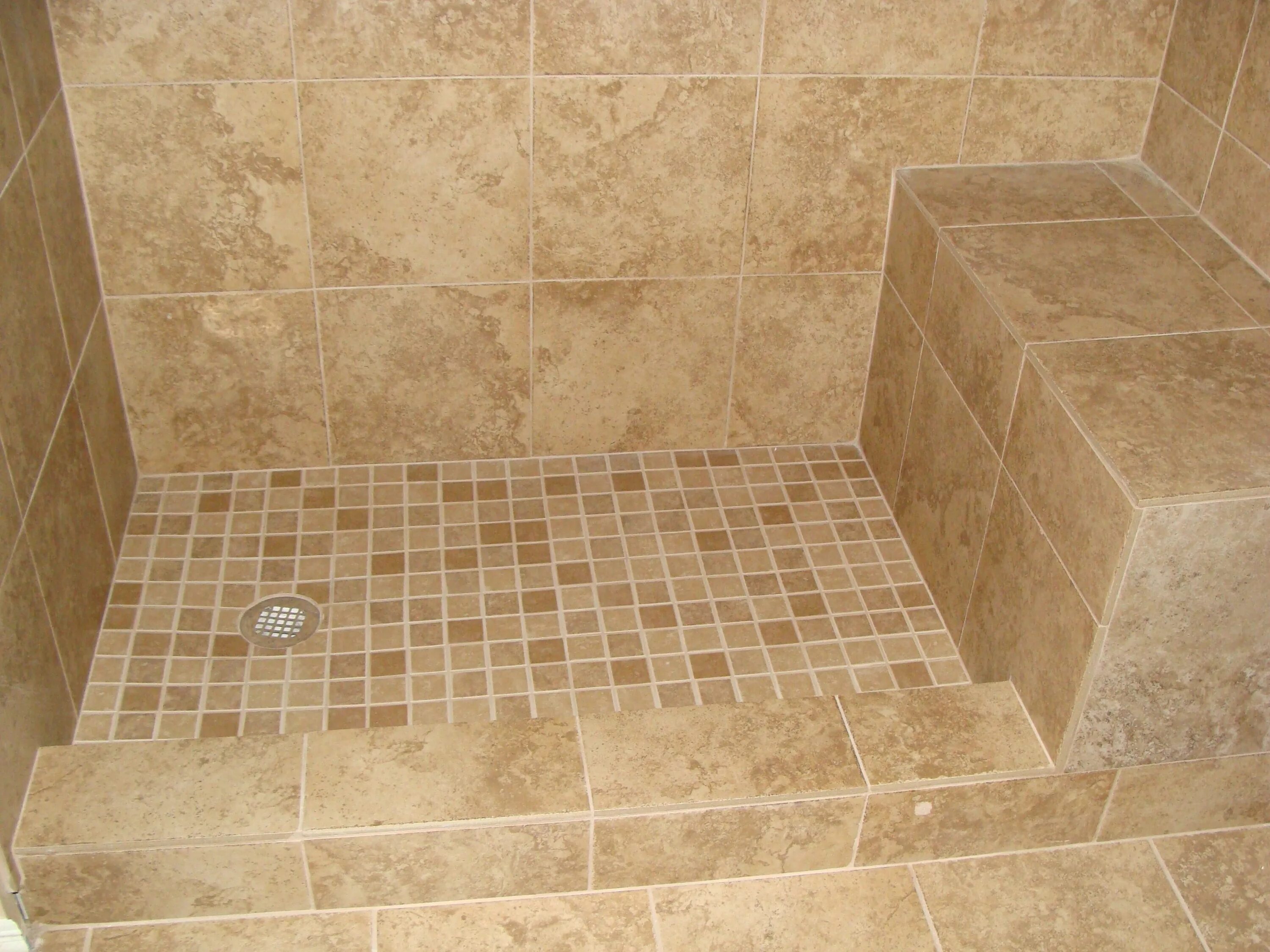 Поддон для душа из плитки фото Pin by Chris Burga on House Shower tile, Luxury showers, Shower bench