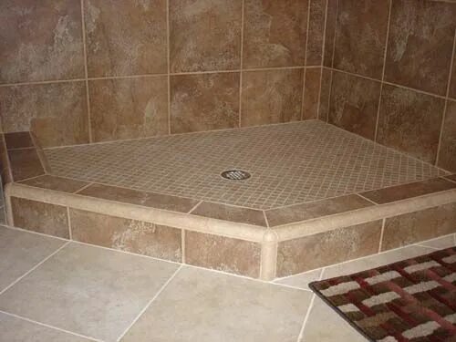 Поддон для душа из плитки фото Shower curb, Shower tile, Bathroom shower tile