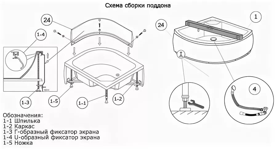 Поддон wemor инструкция по сборке 3(1) - Аквасиб инструкции и статьи