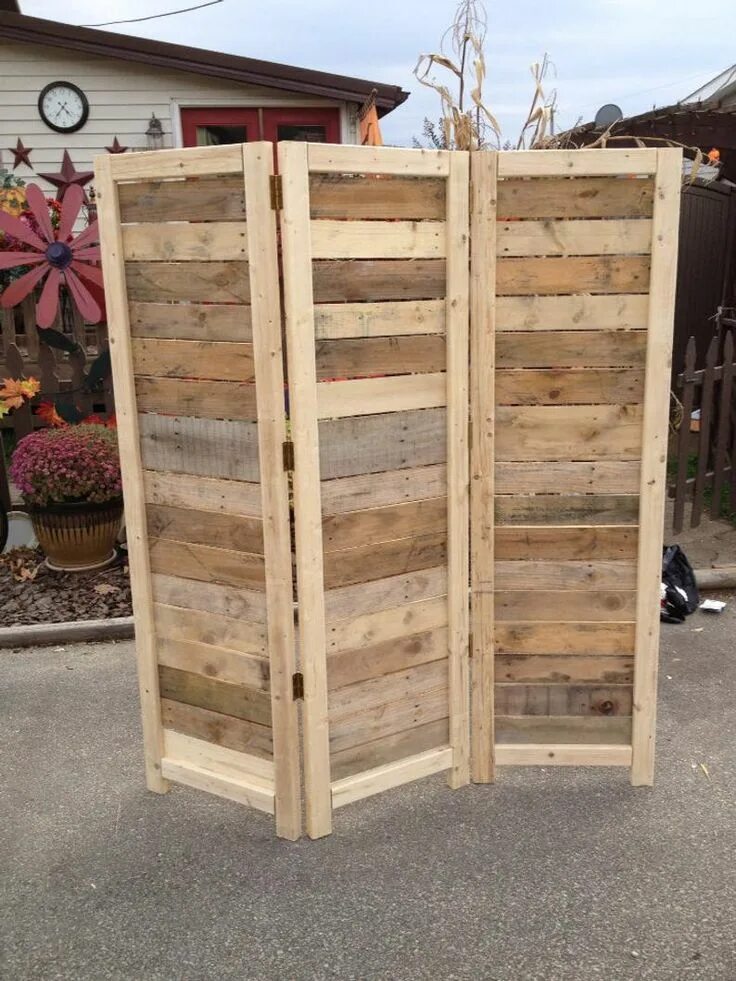 Поддоны деревянные для дачи своими руками Handmade Primitive Room Divider / Movable Wall / Screen Made From Antique Lookin