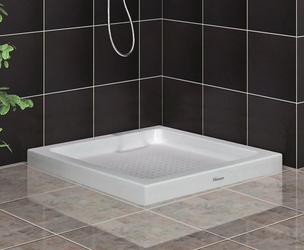 Поддоны для ванной комнаты фото Shower 70x70 Kare Flat Duş Teknesi̇ Decoverse