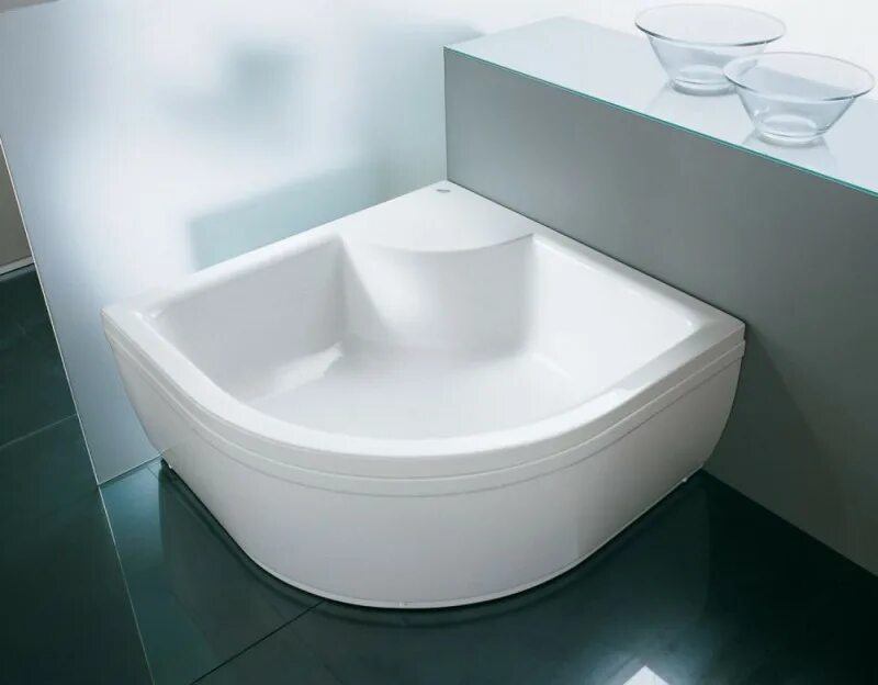 Поддоны для ванной комнаты фото Акриловый поддон для душа Kolpa San Dixie Quat 90x90x41