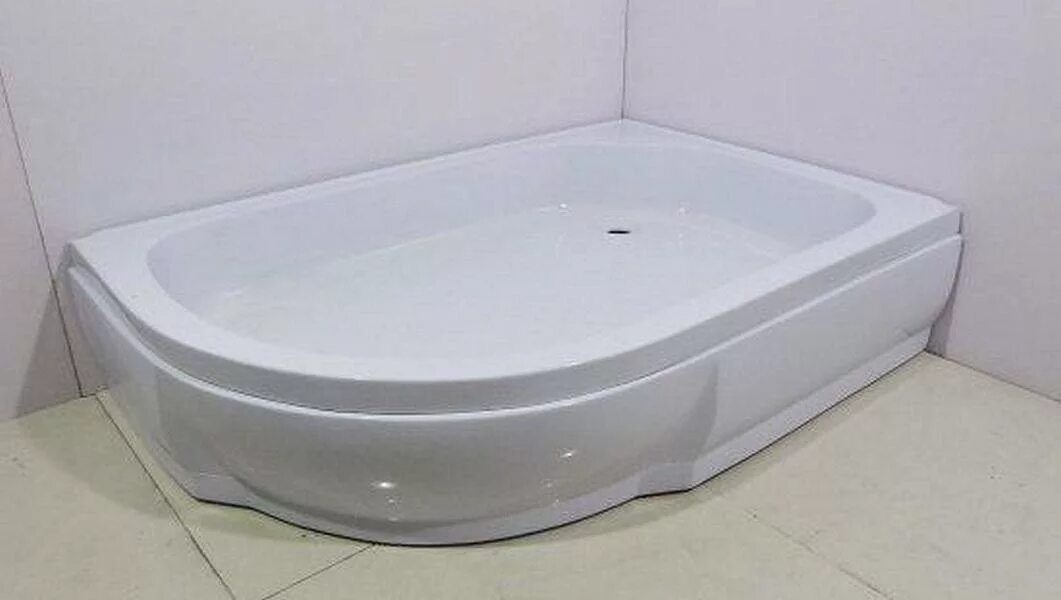 Поддоны для ванной комнаты фото Акриловый поддон RIVER R 100x80x26 купить в Новосибирске по выгодной цене от 125