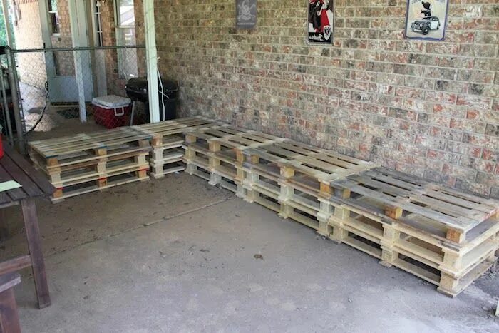 Поддоны самодельные Tolle Ideen und Bilder zum Thema Palettenmöbel Terrasse!