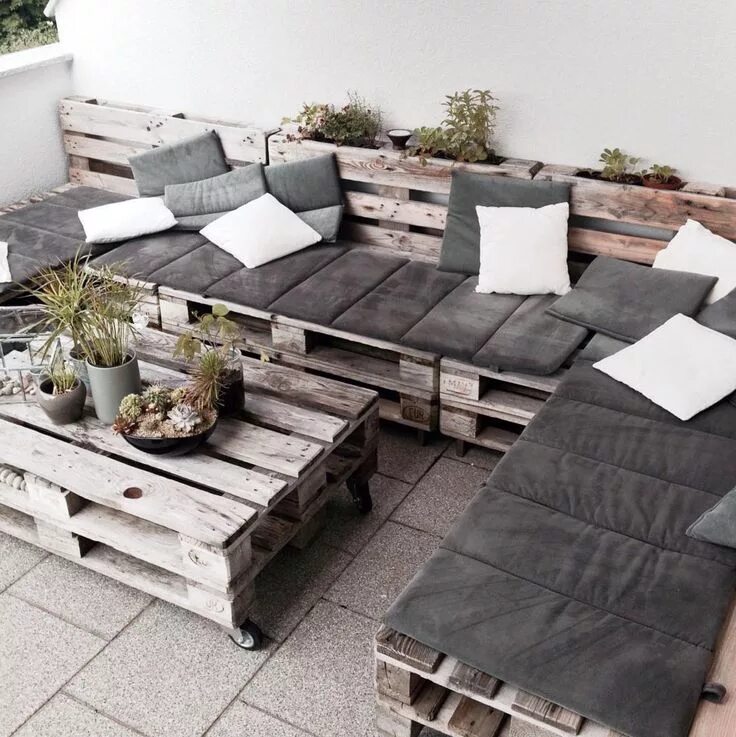 Поддоны в интерьере фото Die schönsten Ideen für die Terrasse - Pallet furniture, Pallet patio furniture,