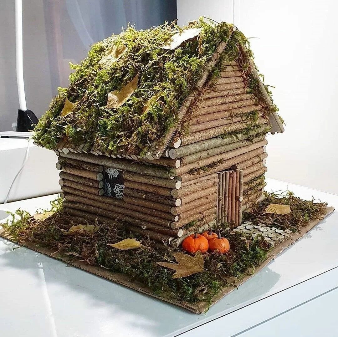 Поделка дом своими руками фото DIY Fairy House for Autumn Decor