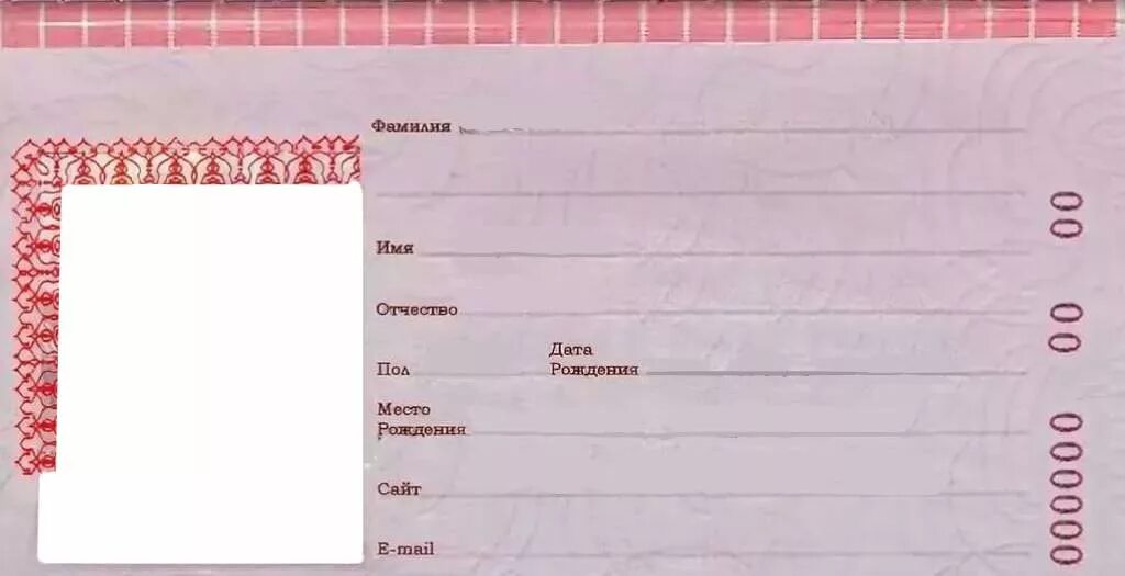 Поделка фото паспорта Паспорт новорожденного - скачать, распечатать и заполнить