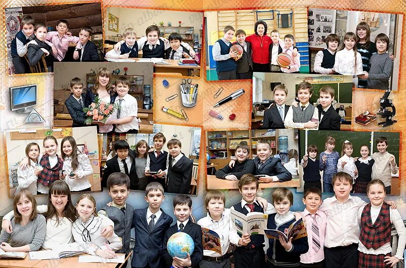 Поделка из фото класса Выпускные альбомы с 1 по 4 класс - Глобус 30x20 Полиграфия - Выпускной альбом дл