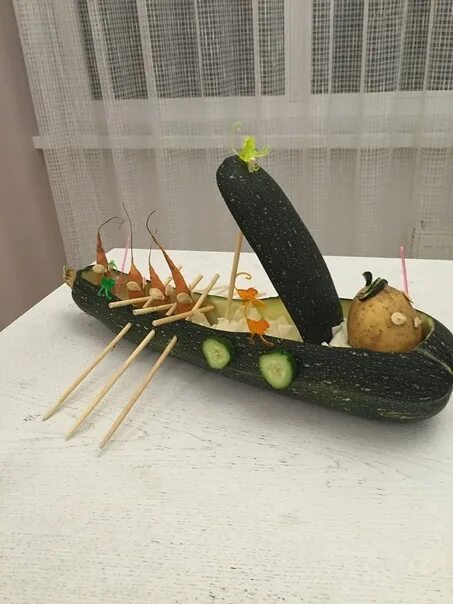Поделка из кабачка фото Поделки из кабачков своими руками: найдено 90 изображений