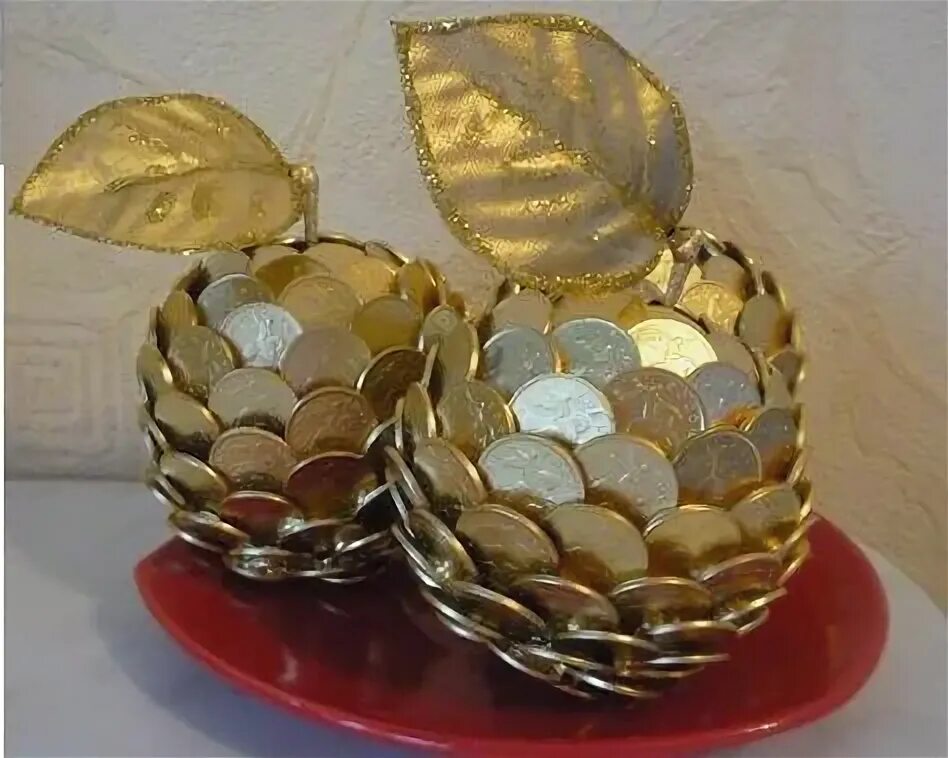 Поделка из монет фото Поделки из монет и купюр Сама Я mk.ru Page 2 Arte con monedas, Manualidades, Pro