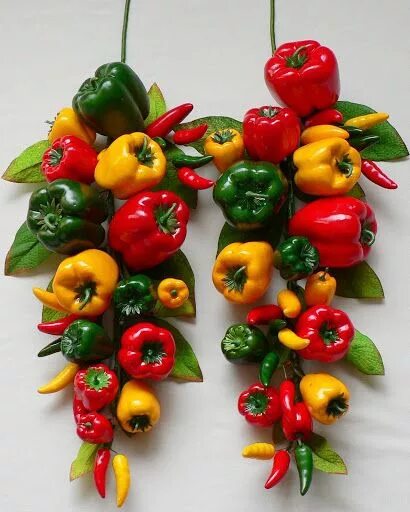 Поделка из перца фото Kitchen Decor Green kitchen decor, Stuffed peppers, Restaurant decor