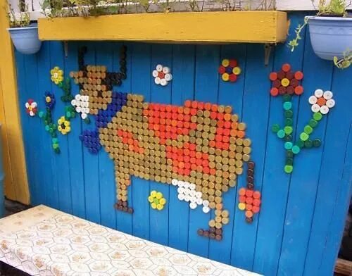 Поделка из пластиковых крышек фото 22 Creative Ideas to Reuse and Recycle Bottle Caps for Beautiful Home Decorating